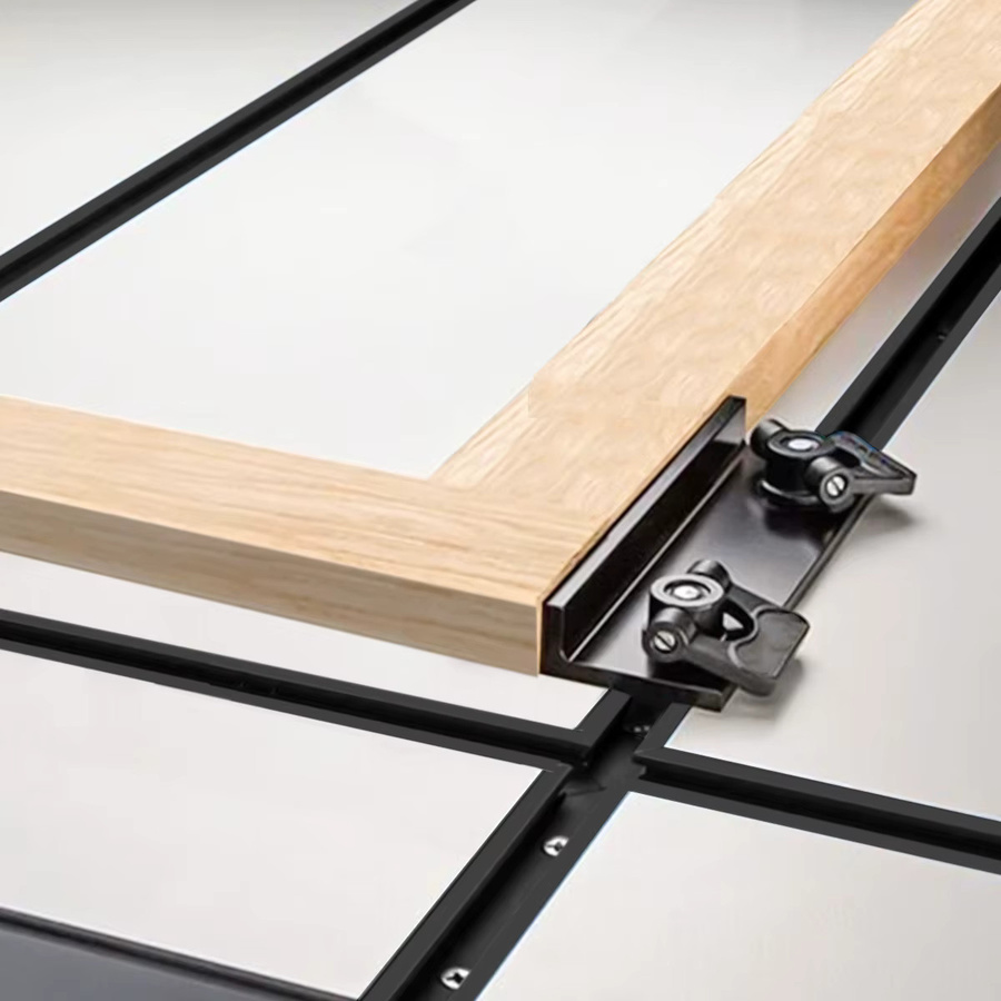 FNICEL 2 Stück T-Track Gehrungsschiene Jig aus Aluminiumlegierung in Schwarz für Router-Tisch und Bandsägen - Bild 3
