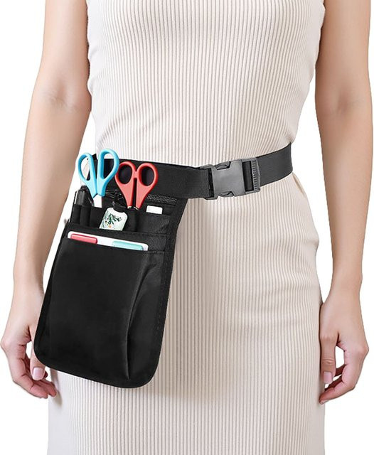 Alloet Kellner-Hüfttasche mit Taschen und verstellbarem Gürtel als Arbeits- und Serviertasche für Restaurants oder Gartenarbeit - Bild 1