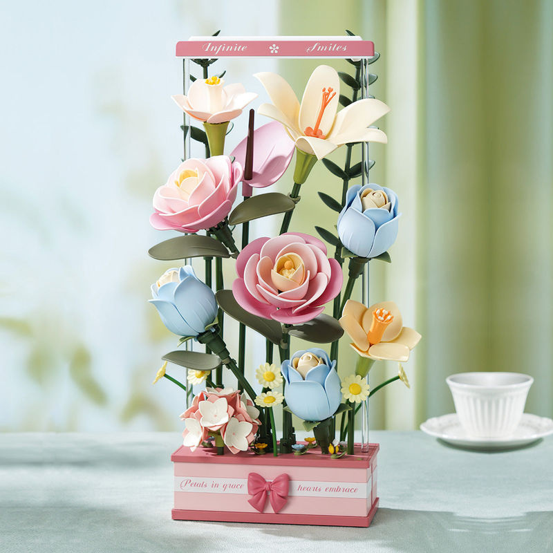 ROBOTIME ROKR Blühendes Bouquet Box DIY 3D Puzzle AF01D - Bild 2