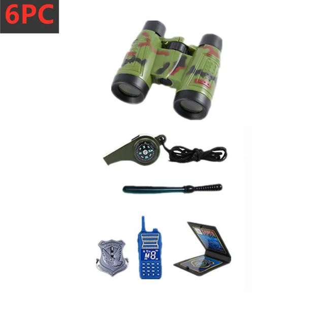 Polizei Kapuzen-Cosplay-Kostüm, Polizeiuniform Spielset, Schwarz, ab 3 Jahren - Bild 1