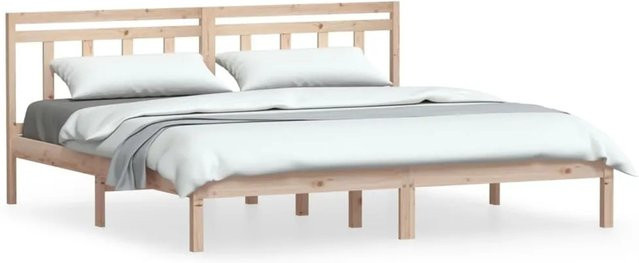 vidaXL Massivholzbett aus Kiefer in Braun, B/T/H: 160 x 200 x 166 cm - Bild 1