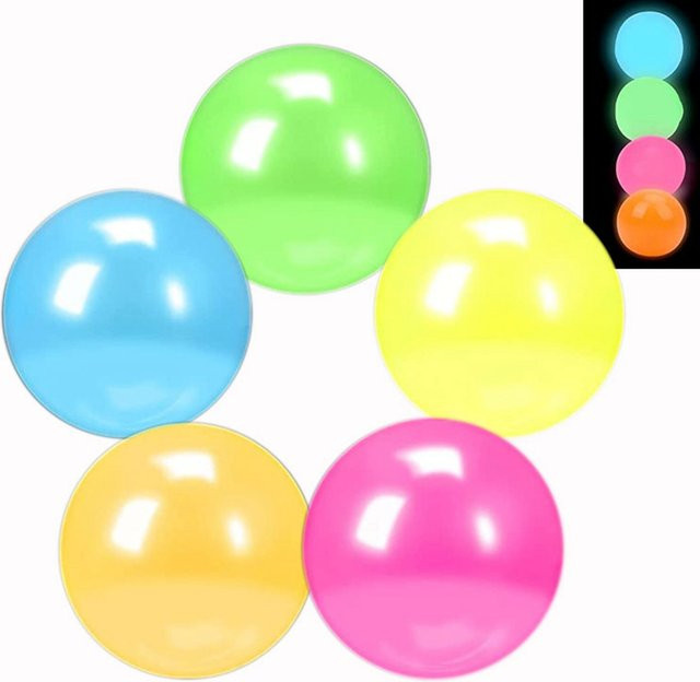 JK-ZMM Leuchtender klebriger Ball, elastischer Squishy-Ball, 5-teiliges Set - Bild 1