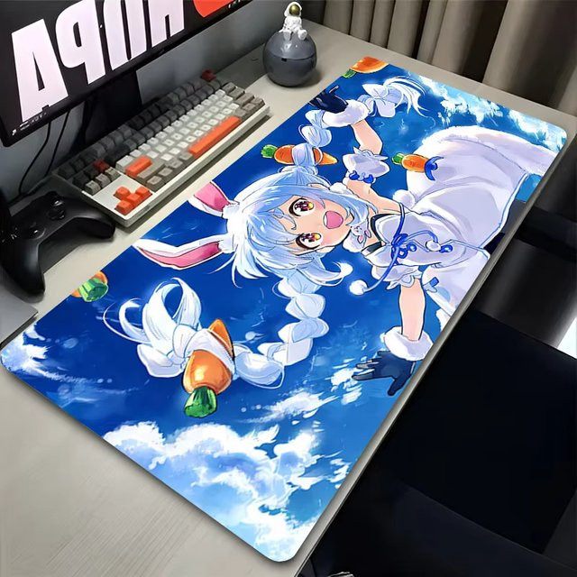Potdemiel Anime Mauspad Kawaii Usada Pekora Hololive Design, Mehrfarbig - Bild 1