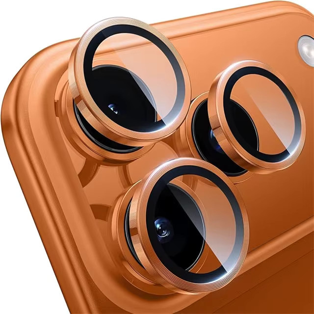 Metall Kamera Objektiv Schutz mit 3D Glas für iPhone 17 16 15 14 Pro Max Plus in Multicolor - Bild 4