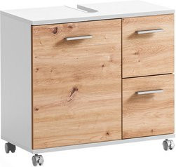 Schildmeyer Waschbeckenunterschrank Palermo in Mattweiß, B/H/T: 65 x 60 x 32 cm - Bild 1