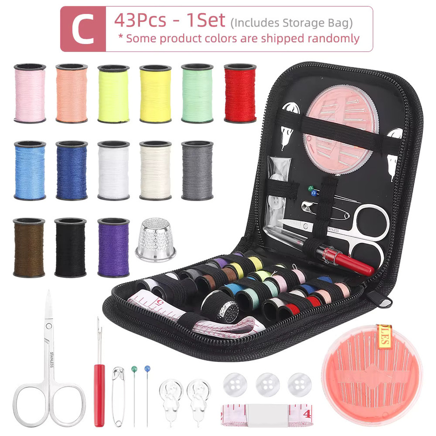 QJH Nähzubehör-Werkzeugset zum Nähen und Basteln in Multicolour für Zuhause und Reisen - Bild 4