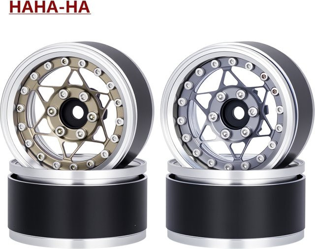 MALOM RC Aluminium 1,9-Zoll Beadlock-Felge, Grau, Metall, Zubehör - Bild 1