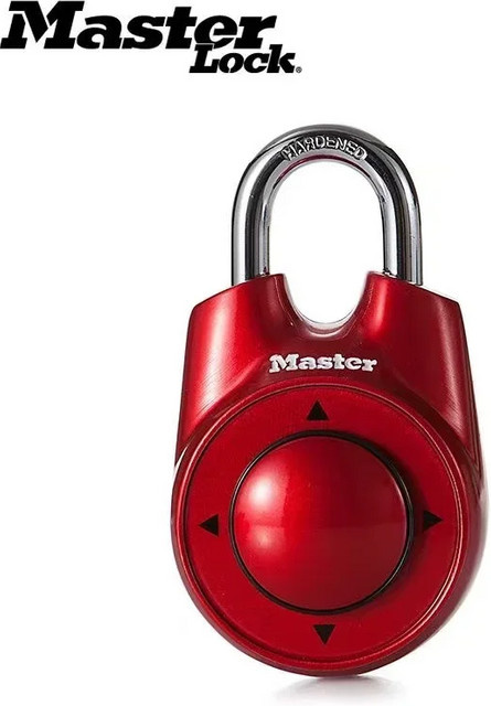 Master Lock 1500ID Kombinationsschloss in Rot für Fitnessstudio, Schule und Escape Room - Bild 1