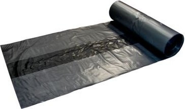 Bauer PE-Folienbeutel für Sonderabfall-Behälter Typ SAP, perforiert, Stärke 85 µ, grau-schwarz, 50 Stück - Bild 1