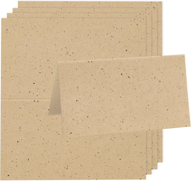 Rico Design Paper Poetry Renew Tischkarten in Cappuccino aus Papier - Bild 1