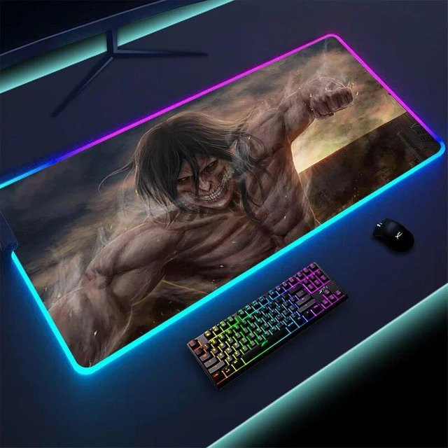 Conwe RGB Mauspad Angriff auf Titan XXL, Multicolor, B/T/H: 90 x 40 x 0,4 cm - Bild 1