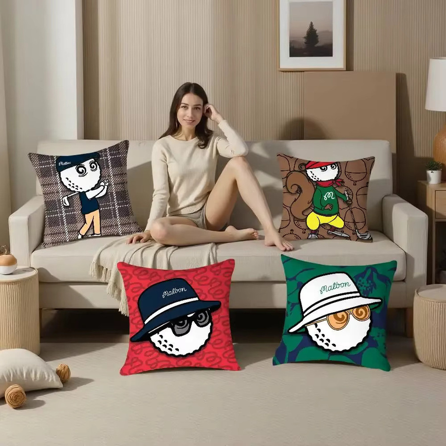 Malbones Golf Kissenbezug quadratisch mit doppelseitigem Druck für Sofa und Schlafzimmer - Bild 2
