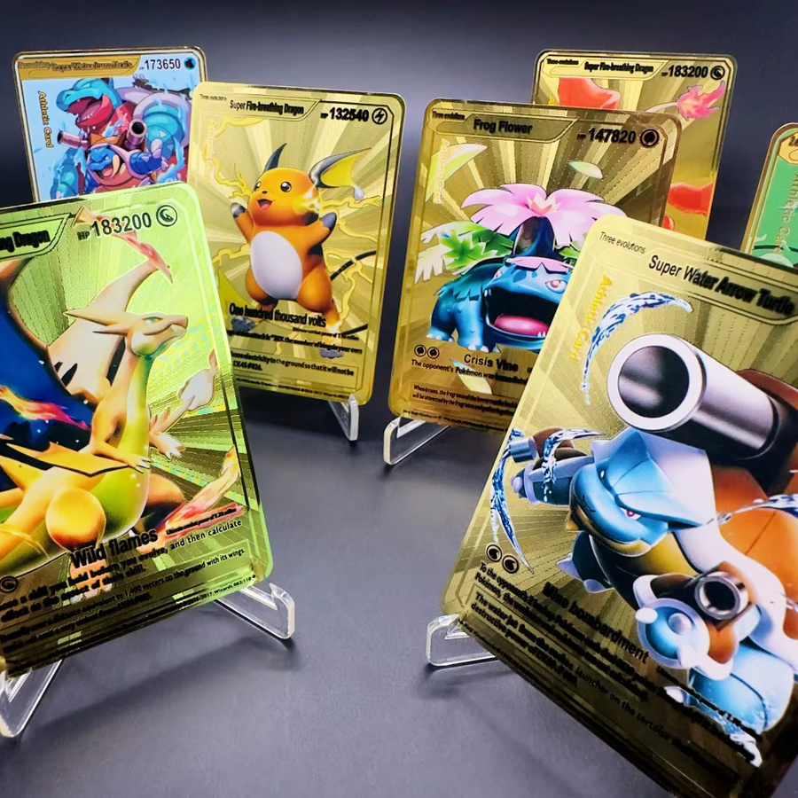 TAKARA TOMY Pokémon Metallkarten, Golden, Englisch - Bild 3