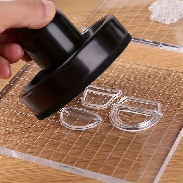 Stempelpinsel für Scrapbooking und Handwerk zum Prägen von Karten in Pink und Schwarz - Bild 1