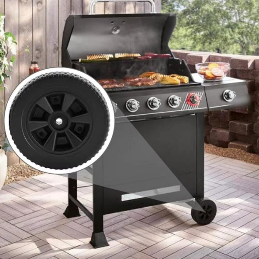 2 Stück Char-Broil Ersatzräder für Gasgrills, Durchmesser: 17,78 cm, Farbe: Schwarz - Bild 5