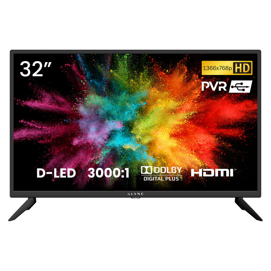 Kiano SlimTV LED-Fernseher 32 Zoll in Schwarz mit HD Ready, HDMI und USB-A sowie PVR-Recorder - Bild 6