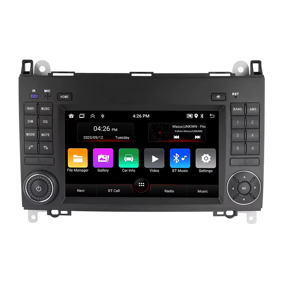 MEKEDE Android 15 Autoradio mit Carplay und Bluetooth in Schwarz für Mercedes Sprinter Benz B200 Vito W639 Viano B-Klasse W169 W245 W209 Zentrales Multimedia-Gerät - Bild 5
