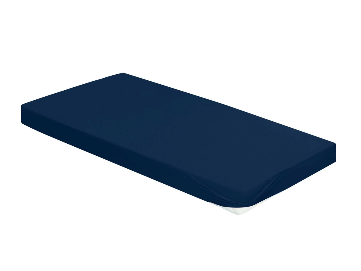 BIERBAUM Jersey Spannbetttuch Blau B/T: 150 x 200 cm - Bild 2