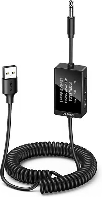 UGREEN Bluetooth-Sender und Bluetooth-Empfänger BT303 in Schwarz - Bild 1