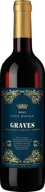 Cave Royale Graves AOP Cabernet Franc trocken 2021 Rotwein 0,75 l - Bild 1