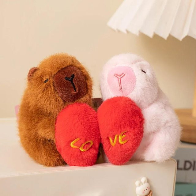 Süßer Mu Cheng Wasserschwein Plüschtiere Stofftier 2-teiliges Set - Bild 1