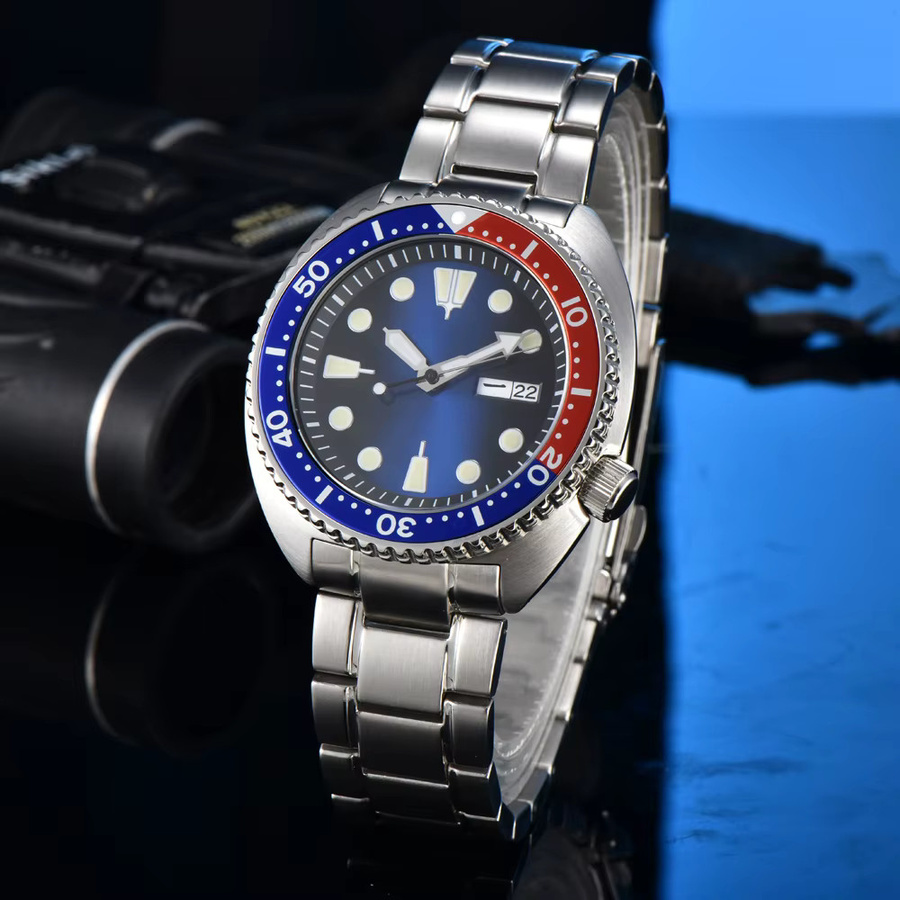 Parnsrpe Armbanduhr, Automatik, Edelstahl, blaues Zifferblatt, Herren - Bild 4