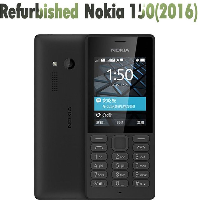 Refurbished Nokia 150 Dual-SIM Mobiltelefon in Schwarz - Bild 1