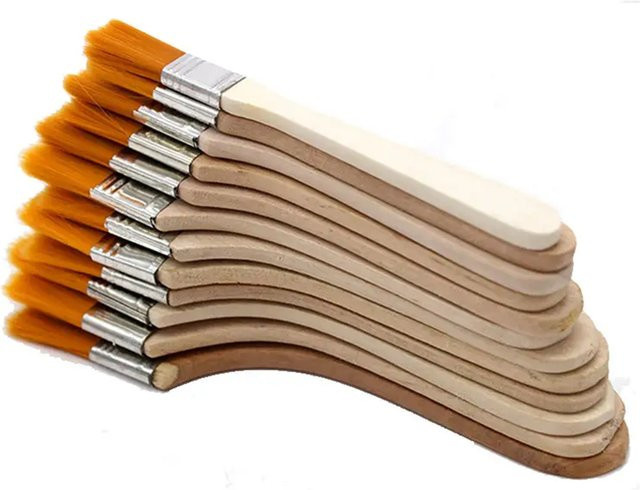 12-teiliges Nylon-Pinselset mit synthetischen Borsten für Acryl, Öl und Aquarell - Bild 1