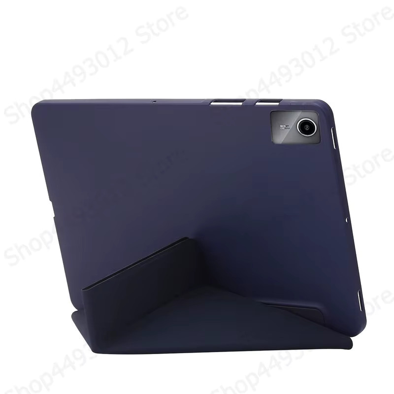 Smart Folio Schutzhülle aus weichem TPU für Lenovo Idea Tab 11, Farbe: Blau - Bild 3