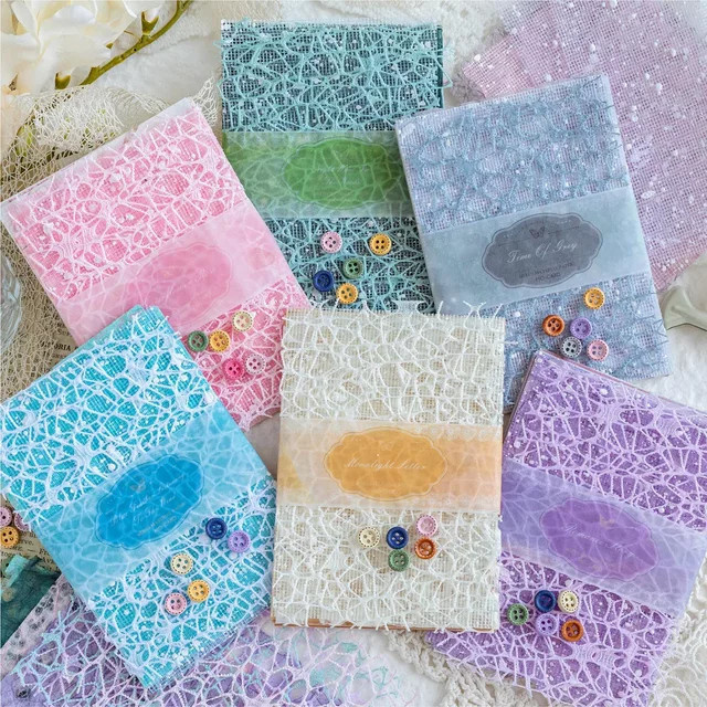 26-teiliges DIY Scrapbooking Set mit transparentem Gaze-Papier für Junk Journal und Collage in Multicolour - Bild 1
