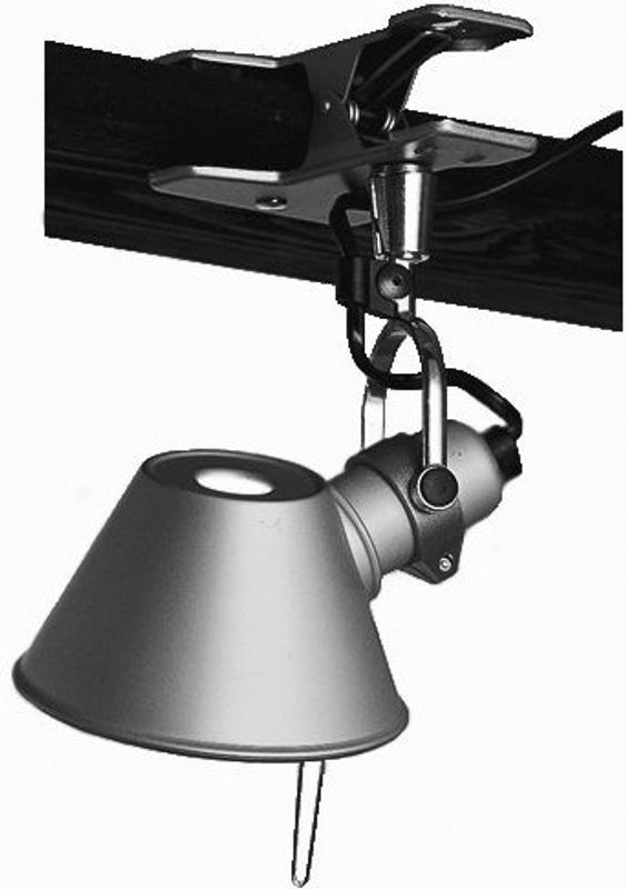 Artemide Tolomeo Pinza Klemmleuchte aus Aluminium in Silber/Alufarben - Bild 2