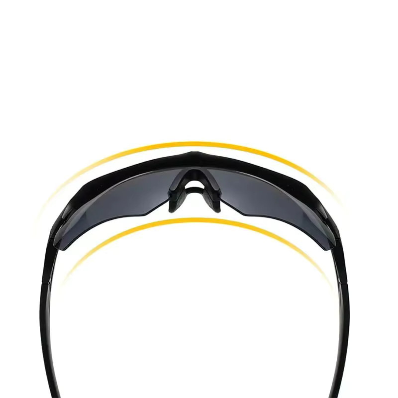 Samjune Sonnenbrille Halbrahmen, quadratisch, Herren, schwarz, Kunststoff - Bild 1