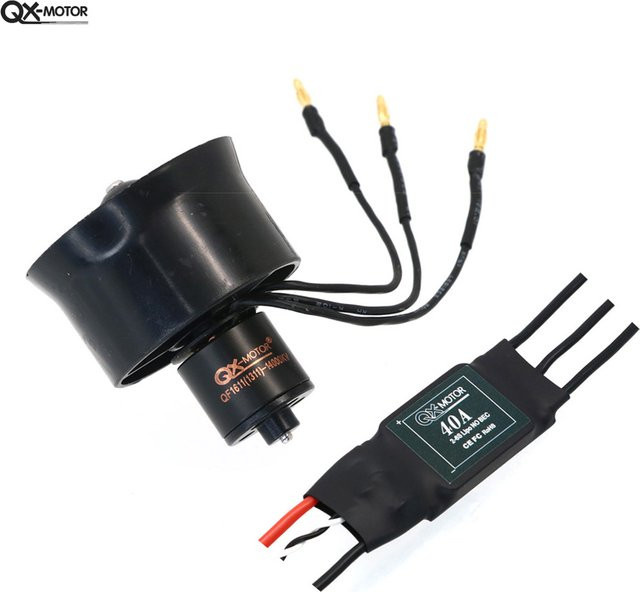 U-Angel-1988 QX-Motor 30 mm EDF 6 Flügel Kanalventilator QF1611, bürstenloser Motor mit 40 A/20 A ESC, Set / Bundle - Bild 1