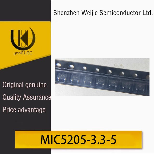 Microchip MIC5205-3.3-5.0YM5-TR Spannungsregler-Chip SOT23-5 in Schwarz - Bild 1