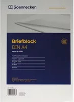 Soennecken Briefblock DIN A4 weiß liniertes Papier - Bild 1