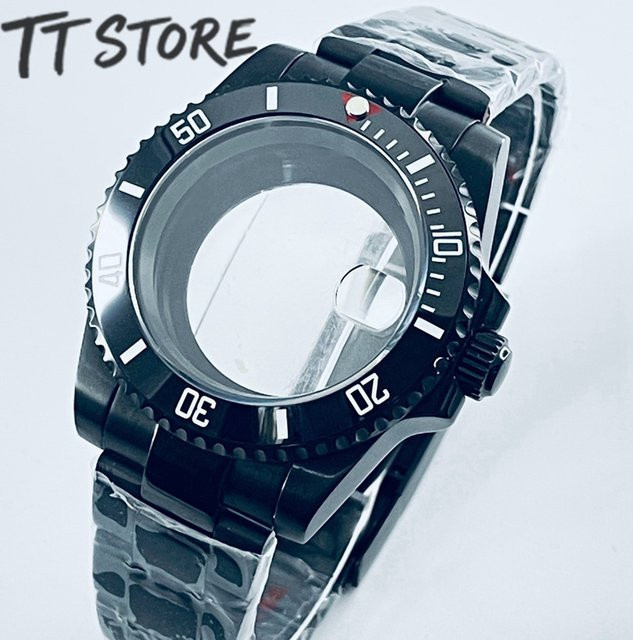CHIKUANG Analoguhr, Schwarz, Edelstahl, Saphirglas, 40 mm, Unisex - Bild 1