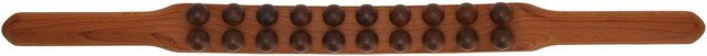 Beautyyy Massagestab aus Holz, 20 Perlen, Schwarz, Unisex - Bild 1
