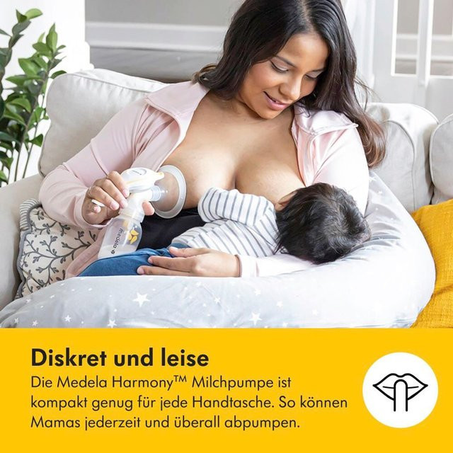 Medela Harmony Essentials 3-teiliges manuelle Handmilchpumpe in Weiß und Multicolour - Bild 1