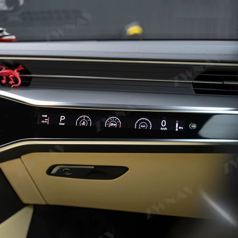 ZWNAV LCD Android Auto Instrument Dashboard Display für Audi A6 A7 A6L A4 S4 RS4 A5 S5 RS5 Q7 C8 2015-2020 Copilot Multimedia Display in Schwarz - Bild 4