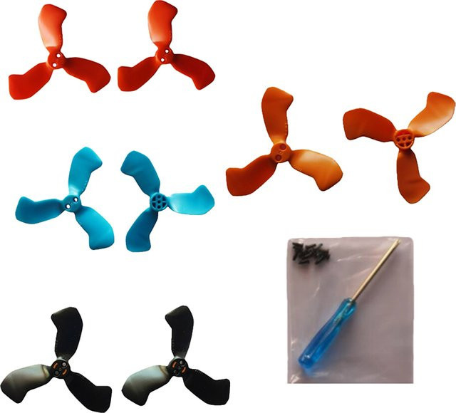 DJI NEO 2 Ersatzpropeller Set, geräuscharme Flügelklingen in Schwarz und Multicolour für Drohnenzubehör - Bild 1