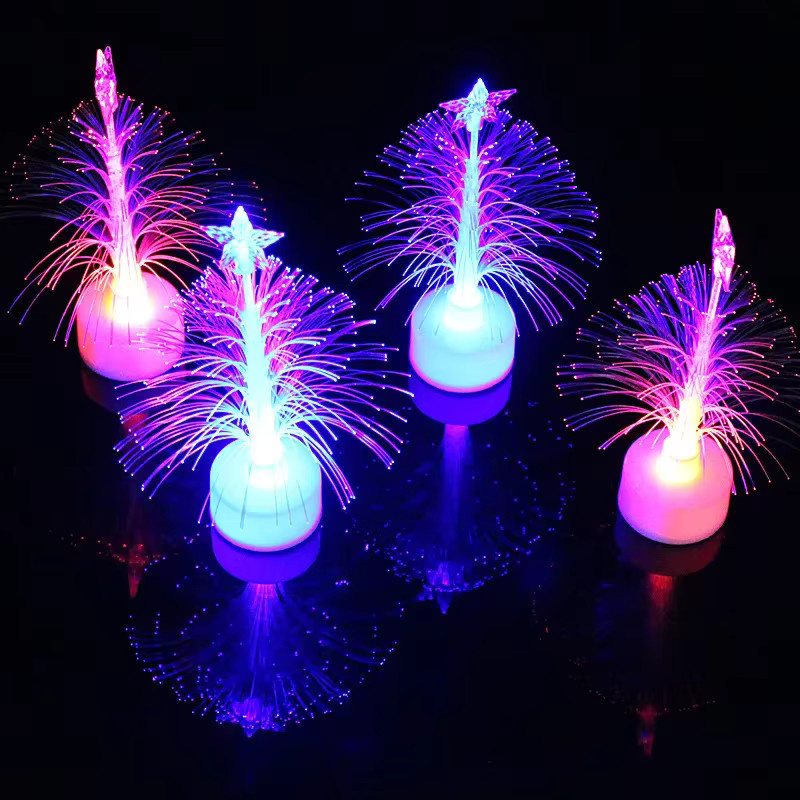 Bunte LED Glasfaser Nachtlampe mit RGB-Farbwechsel für Kinderzimmer, Wohnzimmer und Schlafzimmer, Multicolor - Bild 3