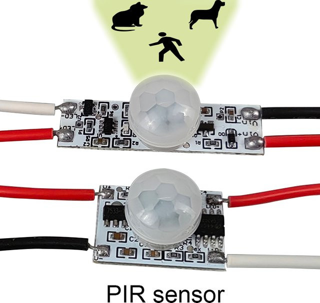 IKSLED PIR-Bewegungssensor-Schalter mit Haustiererkennung und Diebstahlalarm, Innen-LED-Lichtschalter, Weiß - Bild 1