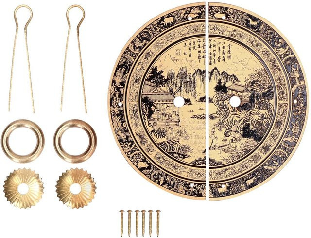 Antiker Messing-Schubladengriff im chinesischen Design von GoolRC, Farbe Gold, poliert - Bild 1