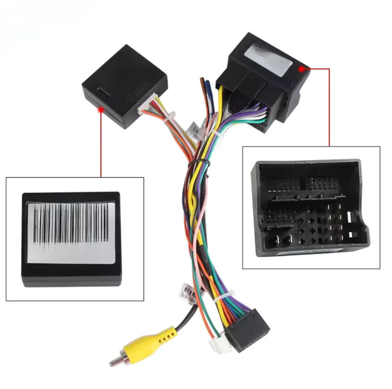 TomoStrong Android Radio Kabeladapter mit CANBUS BOX für Volkswagen Golf 5 6 Polo Passat Tiguan Jetta Touran und Skoda in Schwarz (VW-RZ-58) - Bild 6