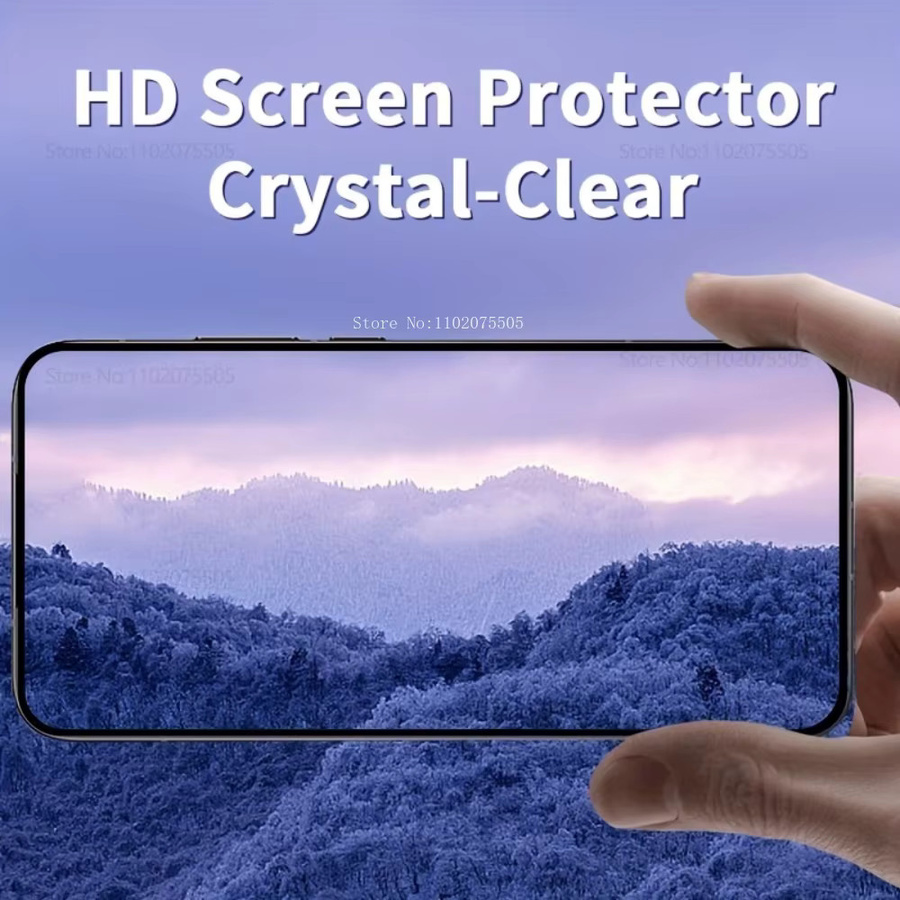 HKVZ 2er Pack Panzerglas Schutzfolie für iPhone 11 bis iPhone 17 Pro Max mit One Click Installation, Transparent - Bild 3