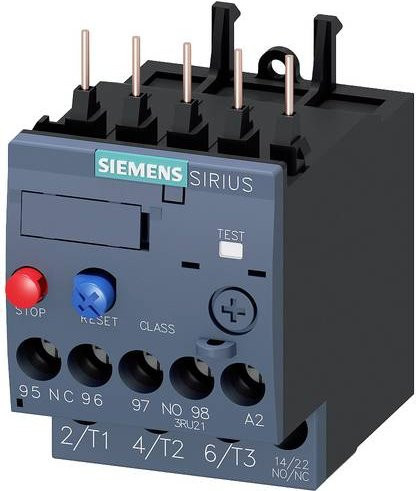 Siemens Überlastrelais 2,8-4,0A 690 V/AC 1 Schließer 1 Öffner Grau 3RU2116-1EB0 - Bild 1