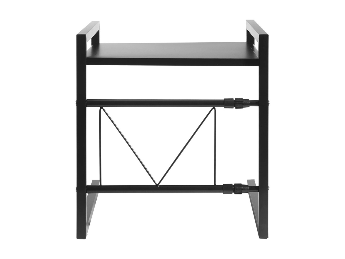 LIVARNO Metallregal ausziehbar schwarz Stahl B/T/H: 36,0 x 41,5 x 10,0 cm - Bild 3