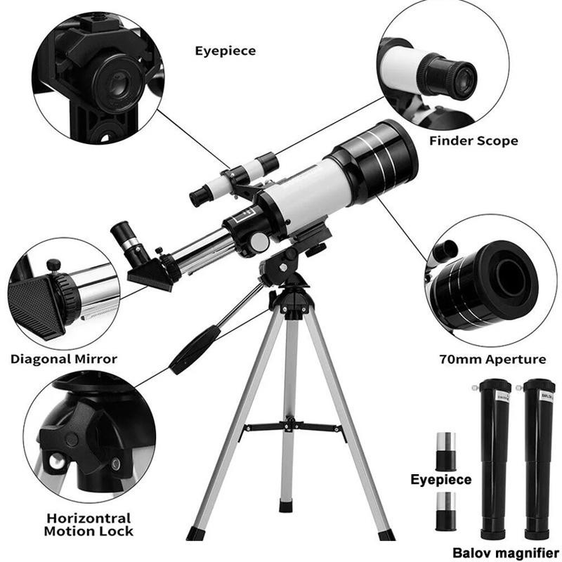 Yiran toy 1 Astronomisches Teleskop Monokular Sternbeobachtung Metall - Bild 4
