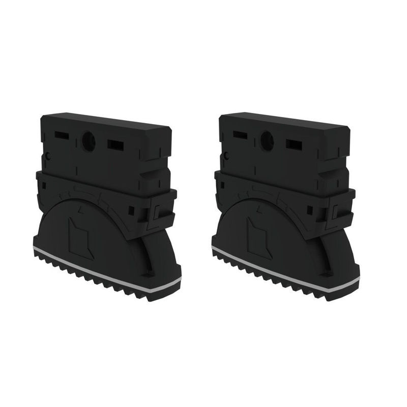 MUNK nivello Innenschuh 2er-Set aus Kunststoff in Schwarz, B: 8,5 cm, T: 2,5 cm - Bild 2