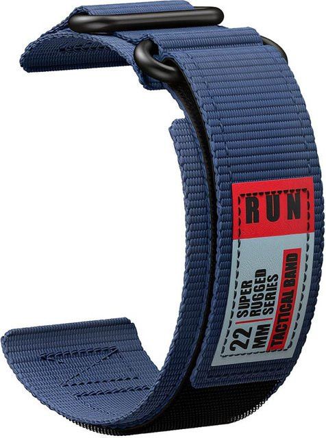 MY-CASE Uhrenarmband Nylon, Klettverschluss, 22 mm, dunkelblaue - Bild 1